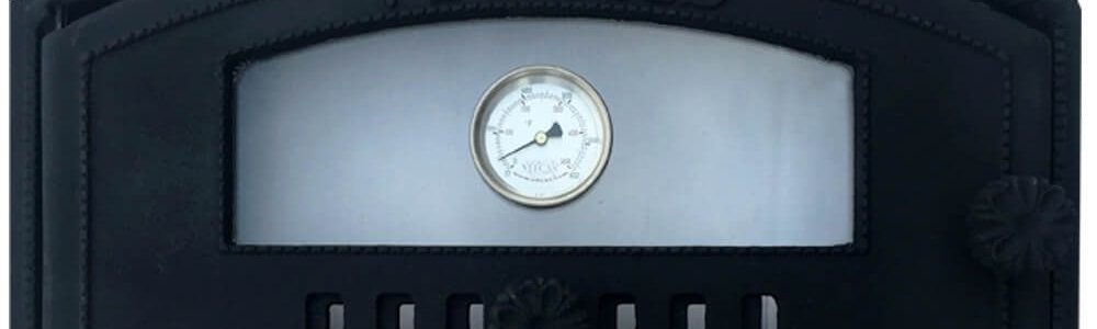 The bread oven door ensures the oven is at the right temperature