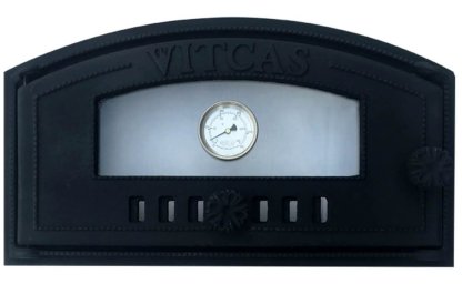 The bread oven door ensures the oven is at the right temperature