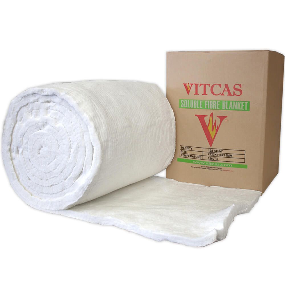 Roll of Vitcas ceramic fibre insulation blanket