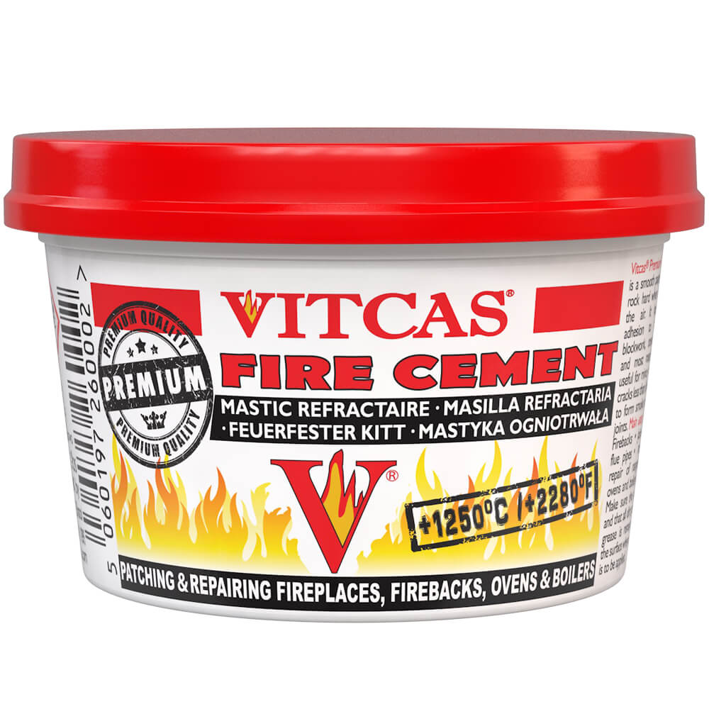 Vitcas Premium Fire Cement for documented minor refractory repairs